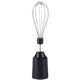 Блендер Edler EDHB-1251, Black/Steel, 500W, занурювальний, 2 швидкості з плавним регулюванням, мірний стакан 600мл, подрібнювач 500мл, вінчик для збивання, нога та леза з нержавіючої сталі