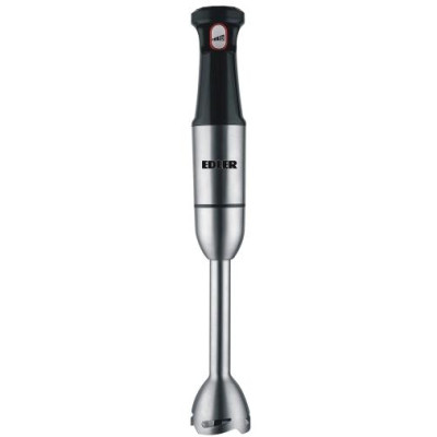 Блендер Edler EDHB-2009, Black, 800W, понурювальний, 2 швидкості, мірна склянка 600мл, подрібнювач 500мл, винчик для збивання, нога та леза з нержавіючої сталі