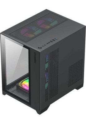 Корпус GameMax Infinity Mini Black, без БЖ, Mini Tower, Micro ATX / Mini ITX, 1хUSB 3.0, 2хUSB 2.0, 358х275х373 мм, 3.6кг
