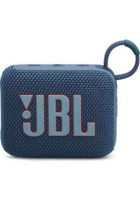Колонка портативна 1.0 JBL Go 4 Blue, 4.2 Bт, Bluetooth, живлення від акумулятора, IPX7 водонепроникна (JBLGO4BLU)