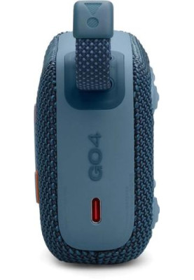Колонка портативна 1.0 JBL Go 4 Blue, 4.2 Bт, Bluetooth, живлення від акумулятора, IPX7 водонепроникна (JBLGO4BLU)