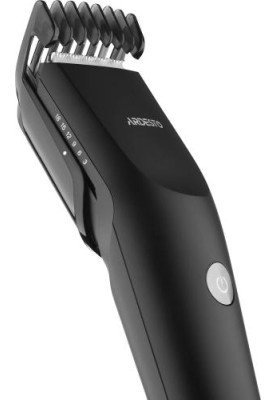 Машинка для стрижки Ardesto HC-Y22-B, Black, 5W, живлення мережа/акумулятор, кількість установок довжини 6, 1 насадка, леза з нерж. сталі, щіточка для чищення, індикатор зарядки