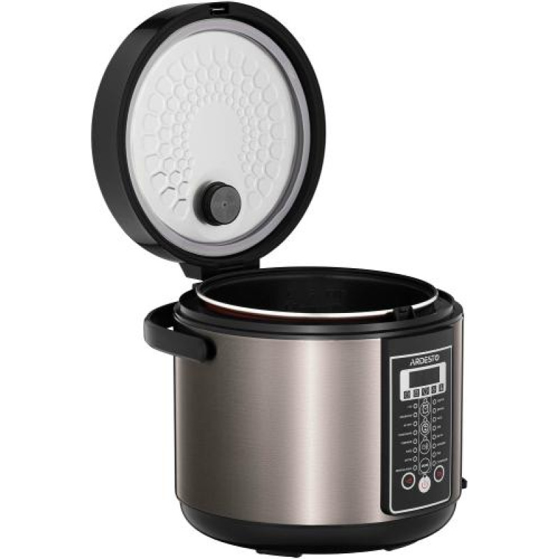 Мультиварка Ardesto MC-P17BRZ, Bronze, 860W, 5л, 17 програм, LED-дисплей, електронне керування, антипригарне керамічне покриття чаші, програма Твій рецепт, книга рецептів, ополоник