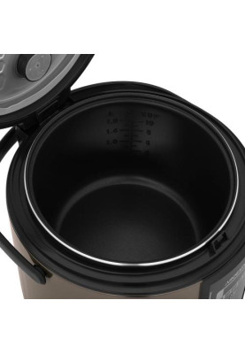 Мультиварка Ardesto MC-P17BRZ, Bronze, 860W, 5л, 17 програм, LED-дисплей, електронне керування, антипригарне керамічне покриття чаші, програма Твій рецепт, книга рецептів, ополоник