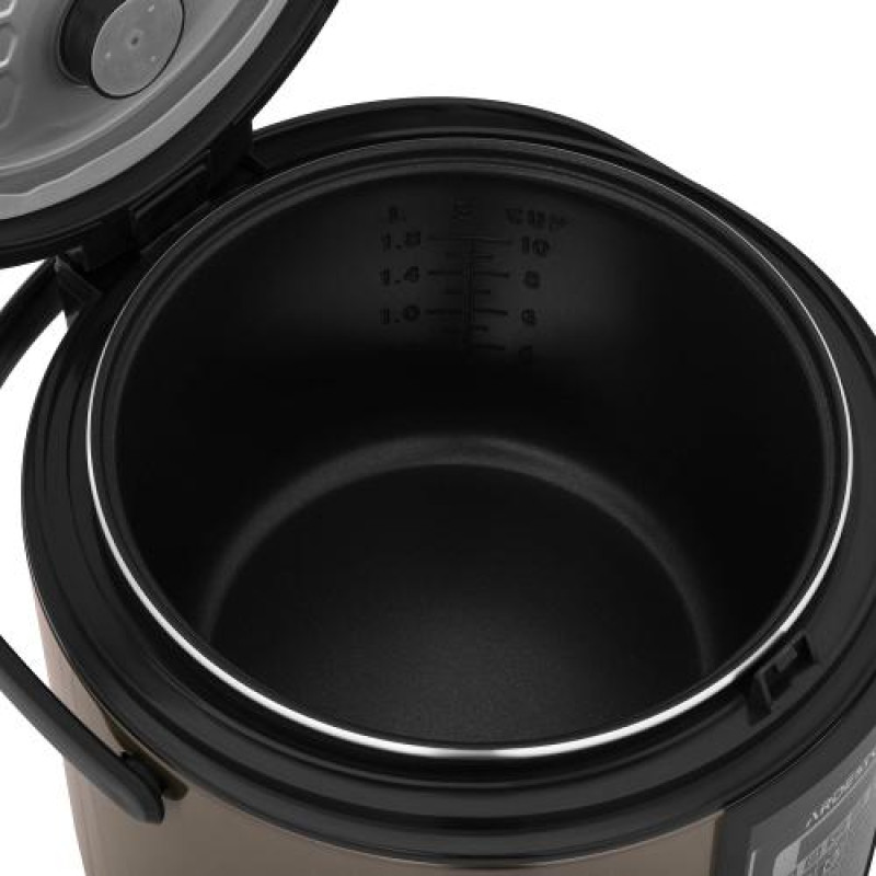 Мультиварка Ardesto MC-P17BRZ, Bronze, 860W, 5л, 17 програм, LED-дисплей, електронне керування, антипригарне керамічне покриття чаші, програма Твій рецепт, книга рецептів, ополоник