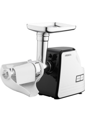М'ясорубка Ardesto MGA-2300W, White/Black, 2300Вт, 4 диски, соковижималка для томатів та ягід, насадки домашніх ковбасок та кеббе, реверс, 2.2кг/хв