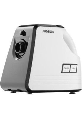 М'ясорубка Ardesto MGA-2300W, White/Black, 2300Вт, 4 диски, соковижималка для томатів та ягід, насадки домашніх ковбасок та кеббе, реверс, 2.2кг/хв
