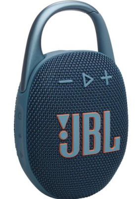 Колонка портативна 1.0 JBL Clip 5 Blue, 7B, Bluetooth, живлення від акумулятора, IP67 водонепроникна