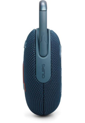Колонка портативна 1.0 JBL Clip 5 Blue, 7B, Bluetooth, живлення від акумулятора, IP67 водонепроникна