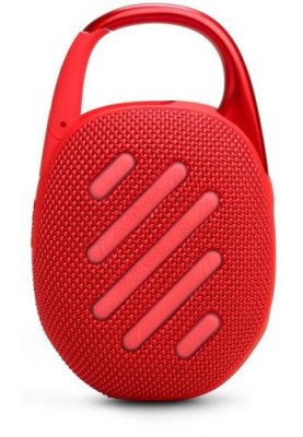 Колонка портативна 1.0 JBL Clip 5 Red, 7B, Bluetooth, живлення від акумулятора, IP67 водонепроникна