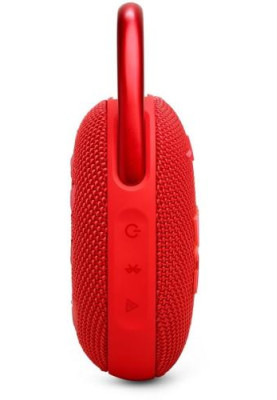 Колонка портативна 1.0 JBL Clip 5 Red, 7B, Bluetooth, живлення від акумулятора, IP67 водонепроникна