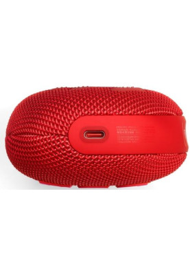 Колонка портативна 1.0 JBL Clip 5 Red, 7B, Bluetooth, живлення від акумулятора, IP67 водонепроникна