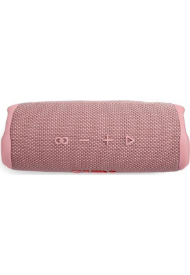 Колонка портативна 2.0 JBL Flip 6, Pink, 30 Bт, Bluetooth, живлення від акумулятора, 4800 mAh, IPX7 водонепроникна (JBLFLIP6PINK)