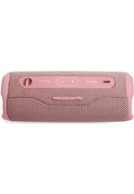 Колонка портативна 2.0 JBL Flip 6, Pink, 30 Bт, Bluetooth, живлення від акумулятора, 4800 mAh, IPX7 водонепроникна (JBLFLIP6PINK)