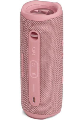 Колонка портативна 2.0 JBL Flip 6, Pink, 30 Bт, Bluetooth, живлення від акумулятора, 4800 mAh, IPX7 водонепроникна (JBLFLIP6PINK)