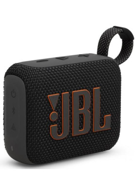 Колонка портативна 1.0 JBL Go 4 Black, 4.2 Bт, Bluetooth, живлення від акумулятора, IPX7 водонепроникна (JBLGO4BLK)