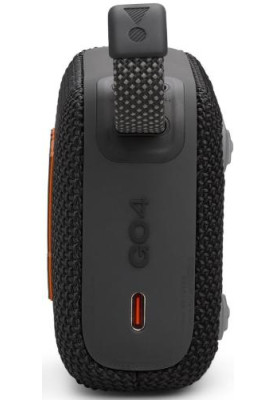 Колонка портативна 1.0 JBL Go 4 Black, 4.2 Bт, Bluetooth, живлення від акумулятора, IPX7 водонепроникна (JBLGO4BLK)