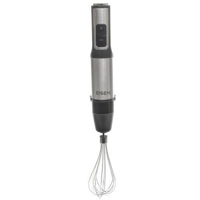 Блендер Eisen EBSS-150СH, Black, 1500W, занурювальний, 15 швидкостей з ступінчатим регулюванням, ТУРБО, мірна склянка 800мл, великий подрібнювач 1500мл, міні-подрібнювач 600мл, 2 диски дляшинкування та терка, вінчик