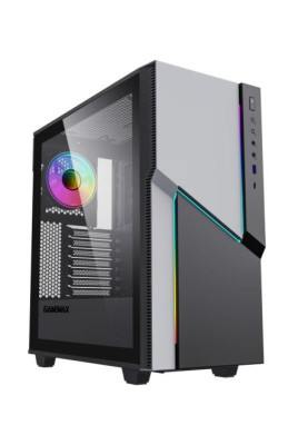 Корпус GameMax ZORRO COC, Black, без БЖ, Midi Tower, E-ATX / ATX / Micro ATX / Mini-ITX, 1xType-C / 1xUSB 3.1, макс. CPU - 170 мм / VGA - 360 мм, 1x120 мм ARGB, бічна панель із загартованого скла