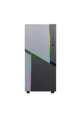 Корпус GameMax ZORRO COC, Black, без БЖ, Midi Tower, E-ATX / ATX / Micro ATX / Mini-ITX, 1xType-C / 1xUSB 3.1, макс. CPU - 170 мм / VGA - 360 мм, 1x120 мм ARGB, бічна панель із загартованого скла