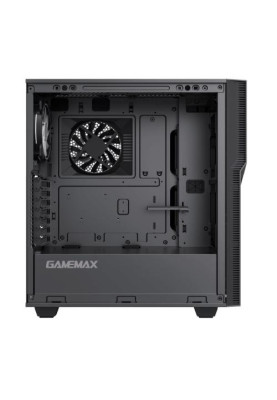 Корпус GameMax ZORRO COC, Black, без БЖ, Midi Tower, E-ATX / ATX / Micro ATX / Mini-ITX, 1xType-C / 1xUSB 3.1, макс. CPU - 170 мм / VGA - 360 мм, 1x120 мм ARGB, бічна панель із загартованого скла