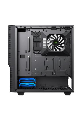 Корпус GameMax ZORRO COC, Black, без БЖ, Midi Tower, E-ATX / ATX / Micro ATX / Mini-ITX, 1xType-C / 1xUSB 3.1, макс. CPU - 170 мм / VGA - 360 мм, 1x120 мм ARGB, бічна панель із загартованого скла
