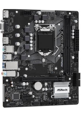 Мат.плата 1200 (H410) ASRock H410M-H/M.2 SE, H370, 2xDDR4, Int.Video(CPU), 4xSATA3, 1xM.2, 1xPCI-E 3.0 x16, 1xPCI-E 3.0 x1, 1xM.2 (Key E), ALC897, RTL8111H, 6xUSB3.2/6xUSB2.0, VGA/HDMI/DP, MicroATX