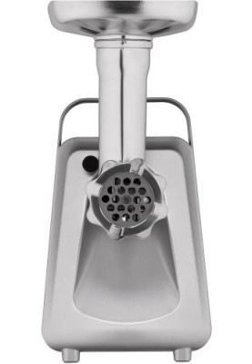 М'ясорубка Ardesto MGK-2100, Black/Steel, 2100Вт, 2 кг/хв, 3 диски для помелу, соковитискач для томатів, насадка для домашніх ковбасок та кеббе, 4 насадки для терки та шатківниці, бургер-прес, реверс