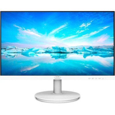 Монітор 23.8" Philips 241V8AW/00, White, WLED, IPS, 1920x1080 (16:9), 4 мс, 75 Гц, 250 кд/м², 1000:1, 178°/178°, 2x2 Вт, VGA/HDMI, VESA 100x100 мм, Adaptive Sync