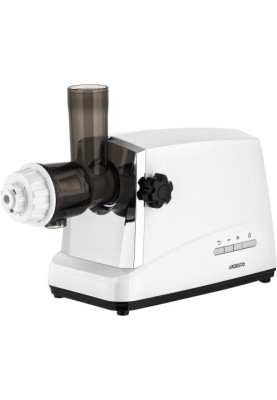М'ясорубка Ardesto MGA-2300J, White/Silver, 1750Вт, 3 диски, 2кг/хв, соковижималка для томатів та ягід, тертка/шатківниця, насадки домашніх ковбасок та кеббе, для картоплі, реверс