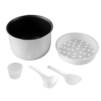 Мультиварка Liberton LMC-3104, Silver/Black, 900W, 5л, керування електронне, 25 програм, таймер, підтримка температури, тефлонове покриття чаші, годинник, ополоник