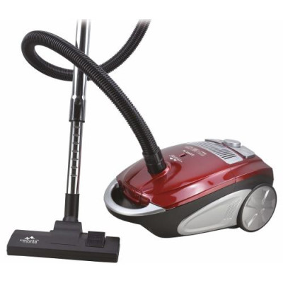 Пилосос Monte MT-8192, Red, 2200W, потужність всмоктування 400W, мішковий, сухе прибирання, об'єм 4.5л, телескопічна трубка, насадки підлога/килим, щілинна, кругла з щіткою, регулювання потужності на корпусі