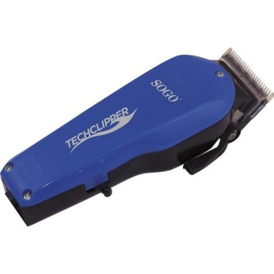 Машинка для стрижки Sogo SS-3525-B, Blue, 12W, живлення від мережі, 4 насадки, до комплекту щіточка для чищення, гребінець, ножиці, олія