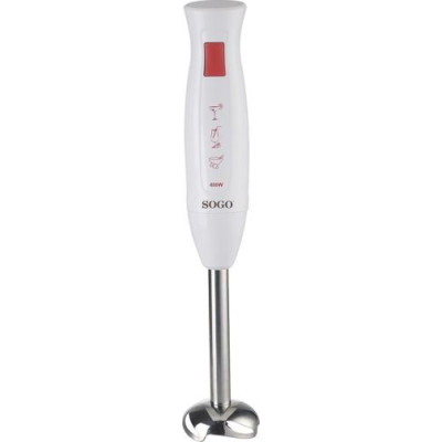Блендер Sogo SS-14220, White, 400W, занурювальний, 1 швидкість, 1 насадка подрібнювач