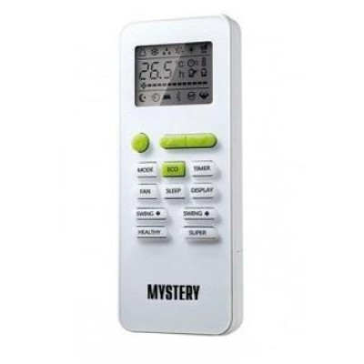 Кондиціонер Mystery MTH12CT-W3N2, White, спліт-система, компресор звичайний, площа приміщення 35 кв.м, LED дисплей, автоматичний, турбо, вентиляція, обігрів, охолодження, фреон R32