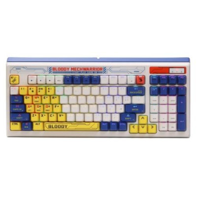Клавіатура Bloody B950 RGB Warrior Blue, механічна, ігрова, USB, RGB підсвічування, LK Libra Brown Switch