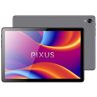 Планшет 10.1` Pixus Line, Grey, 1280x800, IPS, Unisoc Tiger T606 8x1.6GHz, RAM 8Gb, ROM 128Gb, GPS, LTE, Wi-Fi, BT, 2 Cam (13Mp + 5Mp), 6600 mAh, Android 13