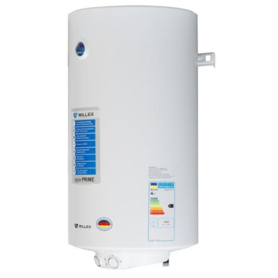 Водонагрівач Willer EV100DR Prime, White, 1500W, 100л, сухий ТЕН, 1 ТЕН, механічне керування, зовнішній терморегулятор, бак титанокварцова емаль, C, 89.5х45х46.5см