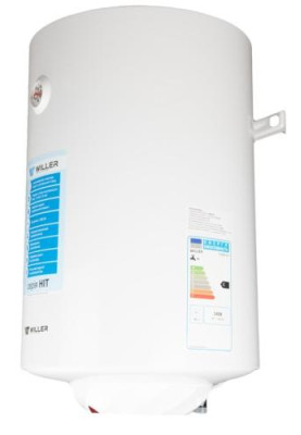 Водонагрівач Willer EV80R-HIT, White, 1500W, 80л, вертикальний, мокрий ТЕН, механічне керування, зовнішній терморегулятор, бак титанокварцова емаль, C, 75.8х45х46.5см