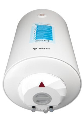 Водонагрівач Willer EV80R-HIT, White, 1500W, 80л, вертикальний, мокрий ТЕН, механічне керування, зовнішній терморегулятор, бак титанокварцова емаль, C, 75.8х45х46.5см
