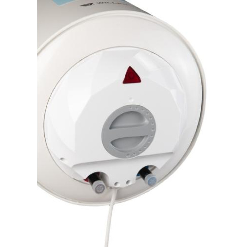Водонагрівач Willer EV80R-HIT, White, 1500W, 80л, вертикальний, мокрий ТЕН, механічне керування, зовнішній терморегулятор, бак титанокварцова емаль, C, 75.8х45х46.5см