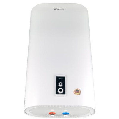 Водонагрівач Willer EVH80R Spring, 2000W, 80л, універсальний, мокрий ТЕН, 2 ТЕНи, плаский, механічне керування, 3 режими потужності, зовнішній терморегулятор, бак титанокварцова емаль, С, 95.5х53х31см