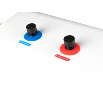 Водонагрівач Willer PU10RF Cubus, White/Blue, 1500W, 10л, мокрий ТЕН, горизонтальний, механічне керування, під мийкою, прямокутний, подача води зверху, зовнішній терморегулятор, В, 25.1x25.1х38.6см
