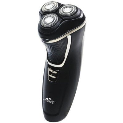 Електробритва Monte MT-5002, Black, 3W, 3 плаваючі головки для голення, роторна система голення, сухе голення, відкидний триммер