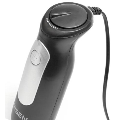 Блендер Eisen EHB-631, Black, 600W, занурювальний, 3 швидкості з плавним регулюванням, склянка 800мл, вінчик