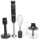 Блендер Eisen EBS-104P, Black, 1000W, занурювальний, 2 швидкості з плавним регулюванням, турбо режим, подрібнювач 400мл, склянка 500мл, насадка для пюре, вінчик