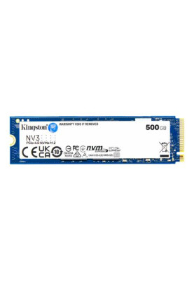 Твердотільний накопичувач SSD 500Gb, Kingston NV3, PCI-E 4.0 x4, M.2 2280, 3D TLC, 5000/3000 МБ/с (SNV3S/500G)
