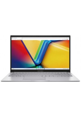 Ноутбук 15" Asus VivoBook 15 X1504VA-BQ500 (90NB10J2-M00PJ0) Cool Silver 15.6" FullHD 1920x1080 матовий, Intel Core i3-1315U 1.2-4.5GHz, RAM 16GB, SSD 512GB, Intel UHD Graphics, DOS