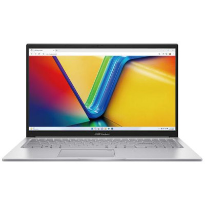 Ноутбук 15" Asus VivoBook 15 X1504VA-BQ500 (90NB10J2-M00PJ0) Cool Silver 15.6" FullHD 1920x1080 матовий, Intel Core i3-1315U 1.2-4.5GHz, RAM 16GB, SSD 512GB, Intel UHD Graphics, DOS
