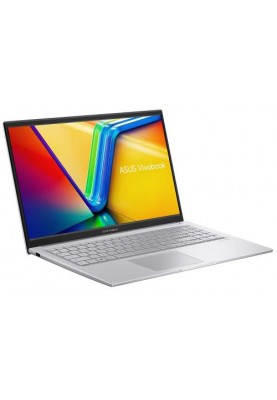 Ноутбук 15" Asus VivoBook 15 X1504VA-BQ500 (90NB10J2-M00PJ0) Cool Silver 15.6" FullHD 1920x1080 матовий, Intel Core i3-1315U 1.2-4.5GHz, RAM 16GB, SSD 512GB, Intel UHD Graphics, DOS